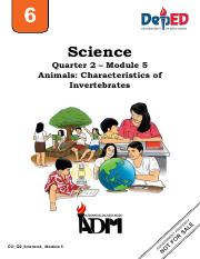 Science6_Q2_Mod5_AnimalsCharacteristicsofInvertabrates_V4.pdf