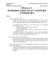 Module 1 Introduction to 21st Century Literacies.docx