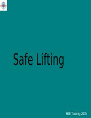 Safe lifting.ppt