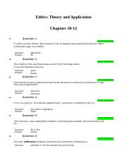 Ethics Chapters 10-12.docx