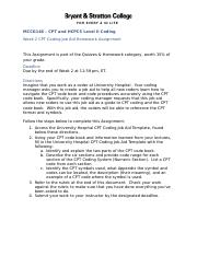 MCCG146 - Week 2 CPT Coding Job Aid Homework Assignment.docx