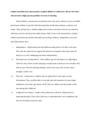 Essay 1 - Gifted Children or Adolescents.edited.docx