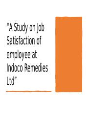 A Study on Job Satisfaction of employee.pptx
