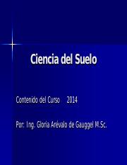 01. Ciencia del Suelo . Contenido del Curso 2014.pdf