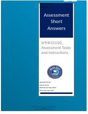 SITHCCC020 Assessment 1_Short Answer.docx