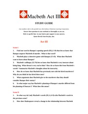 MacbethActIIIQuestions