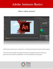 Adobe Animate (Flash).ppt - Introduction to Adobe Animate What is Animate?  Animate (previously Adobe Flash) is an authoring environment capable of |  Course Hero