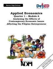 ABM-Applied-Economics-Module-6-Analyze-the-Effects-of-Contemporary-Economic-Issues-Affecting-the-Fil