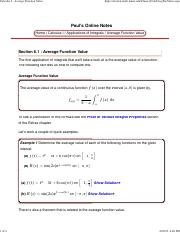 AB- Calculus I - Average Function Value.pdf