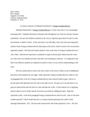 Young Goodman Brown essay