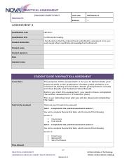 FBPRBK3014 Assessment 3 Practical assessment.docx