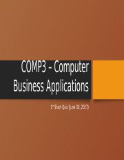 COMP3 – Computer Business Applications.pptx