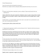 Bio 101 22 Chapter 3 Critical Thinking Questions - Andrea Rose .pdf
