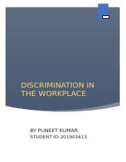 Discrimination in the workplace.docx