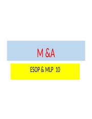 MA ESOP  MLP 10.pptx