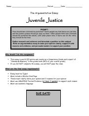Juvenile Justice Essay Outline Packet.pdf