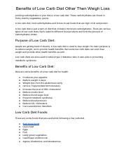Benefits of Low Carb Diet Other Then Weigh Loss.pdf