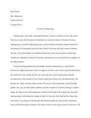 Honors Project Anthropology - Google Docs