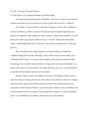 Soc 326 - 6-3 Short Paper- Cross-Cultural Examination of Homosexuality. .docx