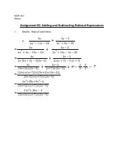 3U Assignment #2 - Adding and Subtracting Rational Expressions.pdf
