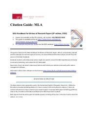 mla handbook 8th edition pdf free download