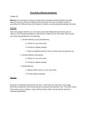 Stacy James Ware - Three Kinds of Memory Assignment.pdf