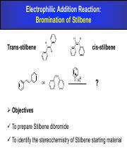 bromination of e stilbene lab report