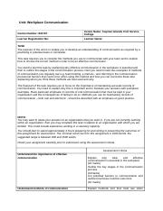 8600-215 Assessment - Workplace Communication.doc