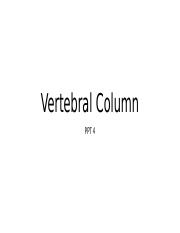 4. Vertebral Column.pptx