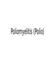 Poliomyelitis (Polio).pptx