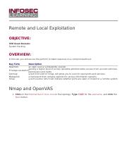 Infosec Learning #04 Remote and Local Exploitation.pdf