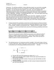 Exam II - Questions