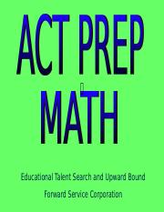ACT prep Math.ppt