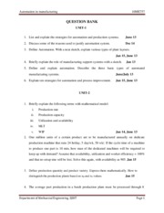 MECH-VII-AUTOMATION  IN MANUFACTURING [10ME757]-QUESTION PAPER