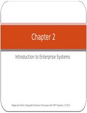 Chapter 2 - Introduction to Enterprise Systems