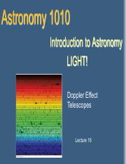 AST1010 Spring 2018 L15 Spectra, Dopplar Effect, Thermal Radiation  telescopes.pdf