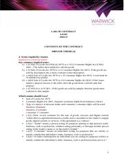 Contract Law - Implied Terms .docx