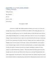 essay on a&p by john updike