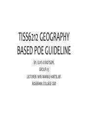 TISS6212 GEOGRAPHY BASED POE GUIDELINE ELVIS M.pdf