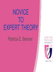 Patricia Benner's Novice to Expert Theory.pdf