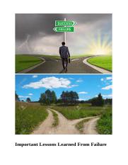 Important Lessons Learned From Failure.docx