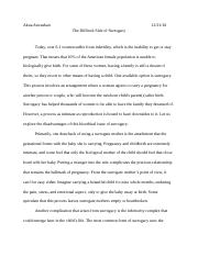 Surrogacy Bioethical Cons Essay