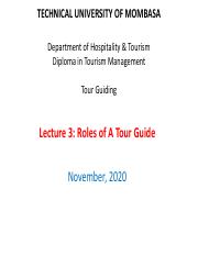 tour guide diploma course
