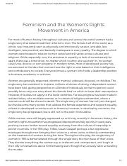Feminism and the Women's Rights Movement in America_ [Essay Example], 1545 words GradesFixer.pdf