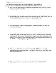 Harlem Hellfighters Video Response Questions.docx