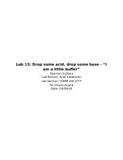 Lab 13: Drop some acid, drop some base - "I am a little buffer".docx