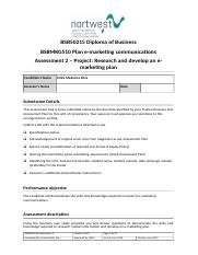 BSBMKG510 Assessment 2.docx