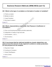 business-research-methods Solved MCQs  [set-13] McqMate.com.pdf