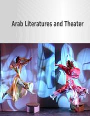Lecture 8_ Arab Literatures and Theater.pptx