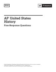 apush free response questions 2022
